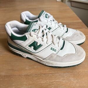 New Balance 550 White Walking Men's 10 Sneakers Leather Shoes Low Top BB550WT1